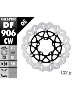disco freno moto galfer wave flotante completo df9