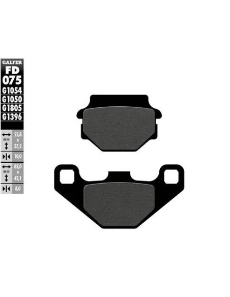 pastillas de freno moto galfer sinter offroad fd07
