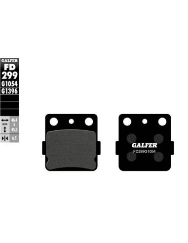 pastillas de freno moto galfer sinter offroad fd29