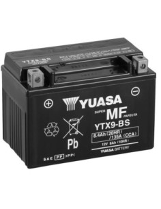 Batería Yuasa YTX9-BS Sin Mantenimiento