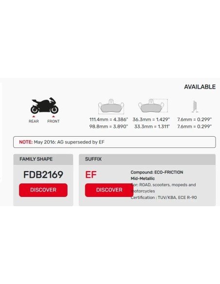 pastilla ferodo eco friccion fd298 fa375 797 07ho56