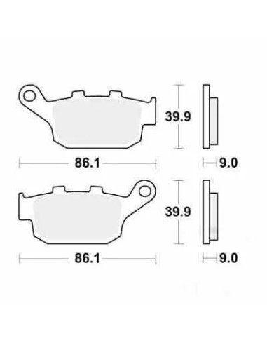 pastillas de freno moto trw mcb841sh