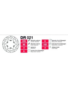 disc freno trasero grimeca dr021 belli velvet 125