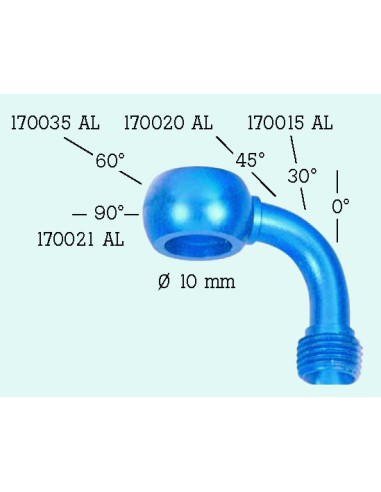 banjo de moto 45 alumnio diametro 10 frentubo 170015al ro