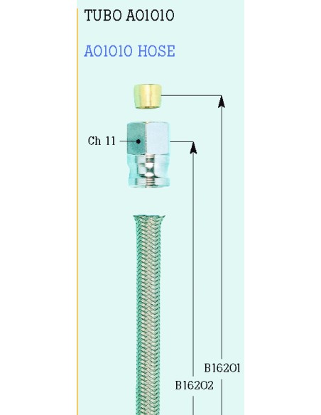 tubo freno de moto frentubo a01010 ve