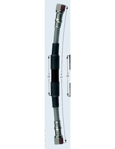 tubo de moto acero offroad 500mm frentubo a06 cr0500 x1