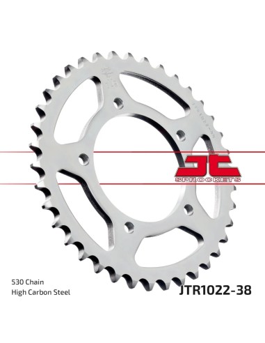 corona moto jt sprockets de acero de 38 dientes jtr1022 38