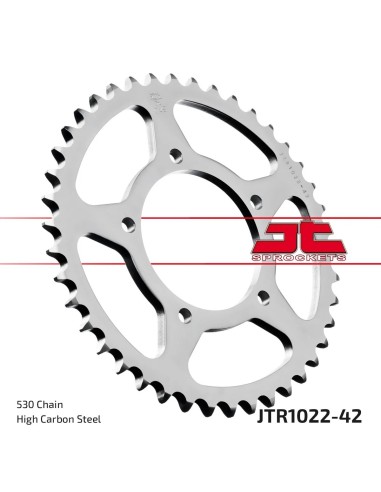 corona moto jt sprockets de acero de 42 dientes jtr1022 42
