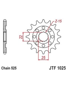 pinon jt sprockets royal enfield himalayan continental jtf1025 15 2