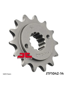 pinon de moto jt sprockets acero 14 dientes p 520 jtf1042 14
