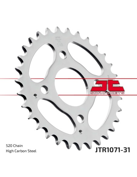 corona moto jt sprockets de acero 31 dientes jtr1071 31