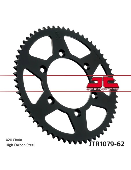 corona moto jt sprockets de acero cpi sm 62 dientes p 520 jtr1079 62