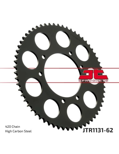 corona moto jt sprockets de acero de 62 dientes jtr1131 62
