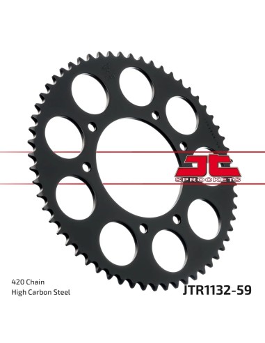 corona moto jt sprockets de acero de 59 dientes jtr1132 59