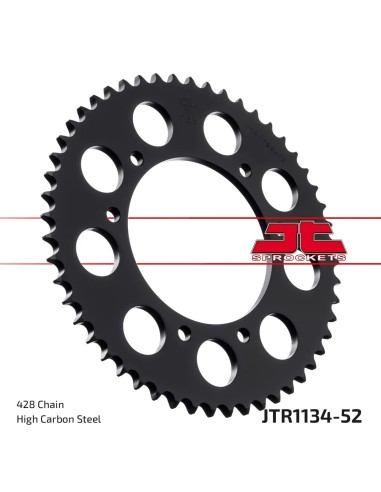 corona moto jt sprockets de acero de 52 dientes jtr1134 52