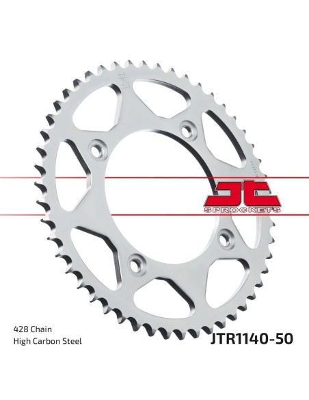 corona moto jt sprockets de acero de 50 dientes jtr1140 50