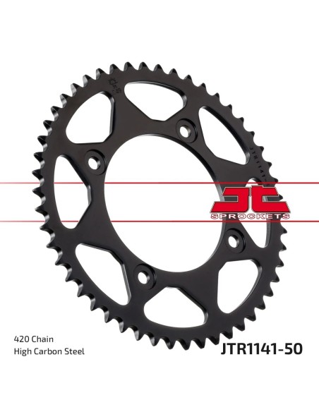 corona moto jt sprockets de acero de 50 dientes jtr1141 50