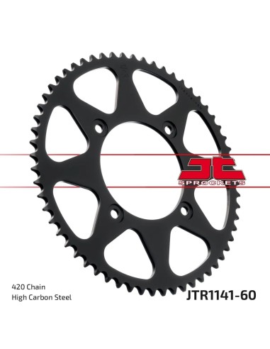 corona moto jt sprockets de acero de 60 dientes jtr1141 60