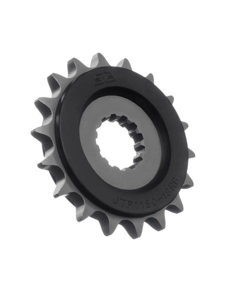 pinon moto jt sprockets acero con goma 18 dientes p 530 jtf1180 18rb