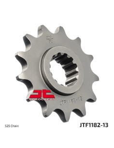 pinon de moto jt sprockets acero 13 dientes p 525 jtf1182 13