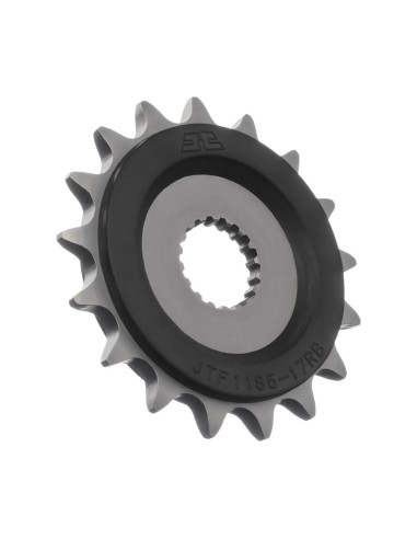 pinon moto jt sprockets acero con goma 17 dientes p 525 jtf1183 17