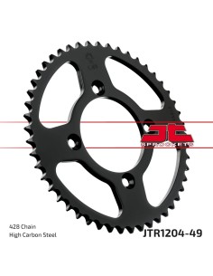 corona moto jt sprockets de acero de 49 dientes jtr1204 49