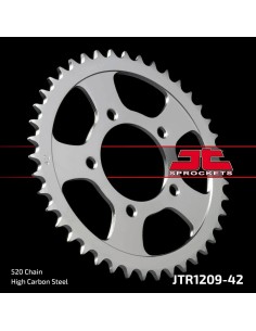 corona moto jt sprockets de acero de 42 dientes jtr1209 42
