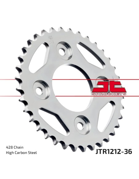 corona moto jt sprockets de acero de 36 dientes jtr1212 36