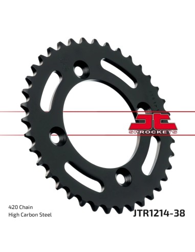 corona moto jt sprockets de acero de 38 dientes jtr1214 38