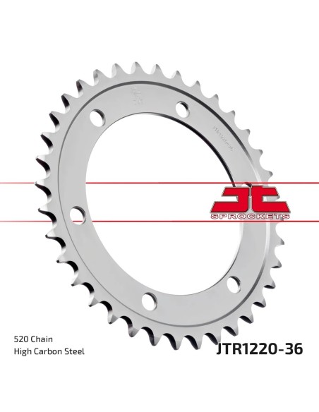corona moto jt sprockets de acero de 36 dientes jtr1220 36