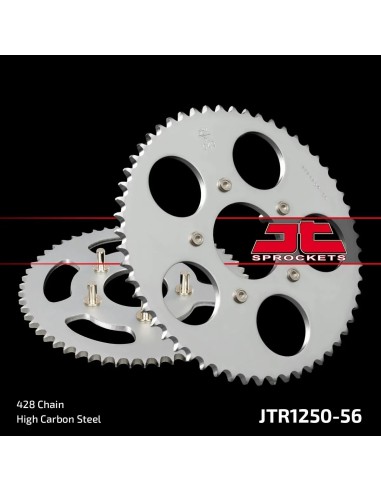 corona moto jt sprockets de acero de 56 dientes jtr1250 56
