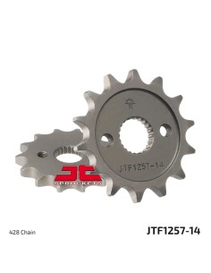 pinon de moto jt sprockets acero 14 dientes p 428 jtf1257 14