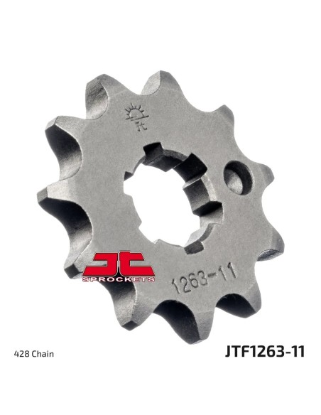 pinon de moto jt sprockets acero 11 dientes p 428 jtf1263 11