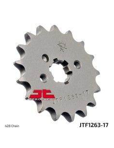 pinon de moto jt sprockets acero 17 dientes p 428 jtf1263 17