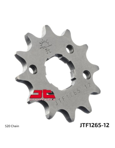 pinon de moto jt sprockets 12 dientes p 520 jtf1265 12