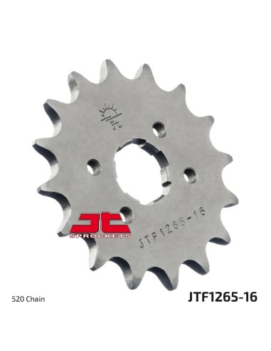 pinon de moto jt sprockets 16 dientes p 520 jtf1265 16
