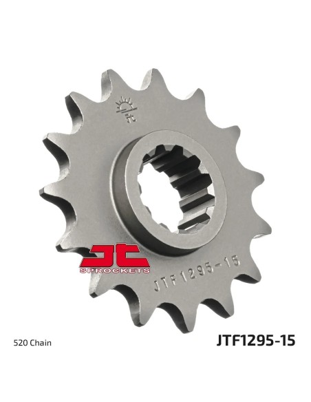 pinon de moto jt sprockets acero 15 dientes p 520 jtf1295 15