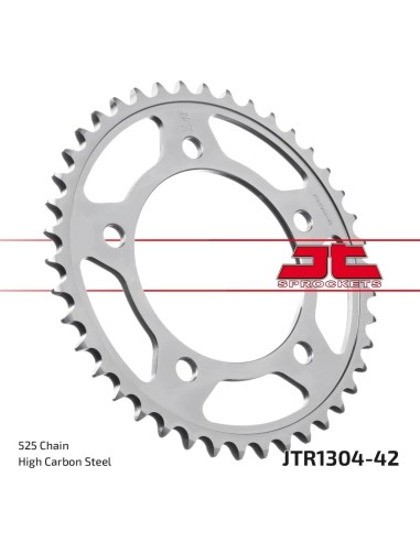 corona moto jt sprockets de acero de 42 dientes jtr1304 42