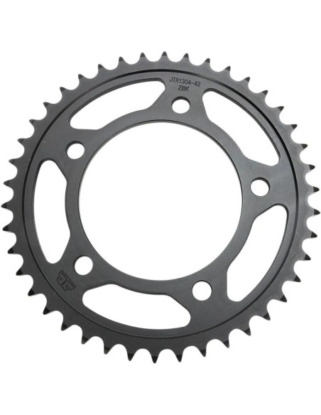 corona moto jt sprockets de acero de 42 dientes jtr1304 42zbk