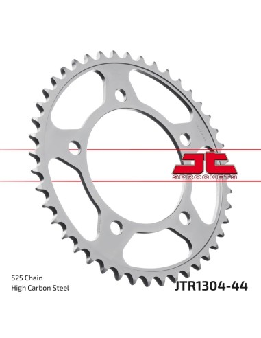 corona moto jt sprockets de acero de 44 dientes jtr1304 44