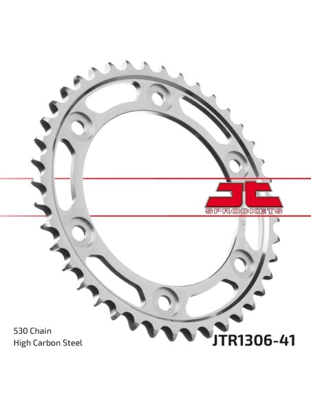 corona moto jt sprockets de acero de 41 dientes jtr1306 41