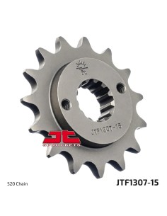 pinon de moto jt sprockets acero 15 dientes p 520 jtf1307 15
