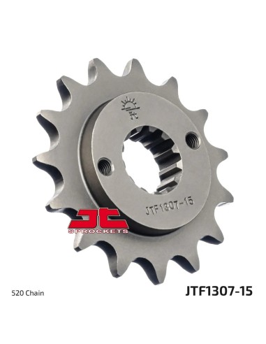 pinon de moto jt sprockets acero 15 dientes p 520 jtf1307 15