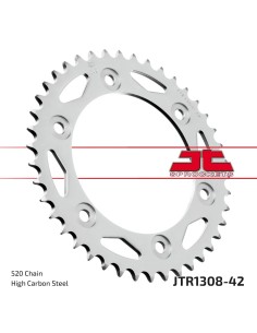 corona moto jt sprockets de acero de 42 dientes jtr1308 42