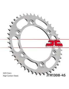 corona moto jt sprockets de acero de 45 dientes jtr1308 45