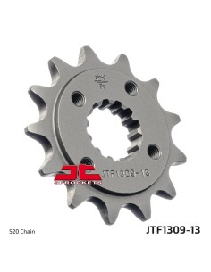 pinon de moto jt sprockets acero 13 dientes p 520 jtf1309 13
