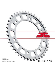 corona moto jt sprockets de acero de 43 dientes jtr1317 43