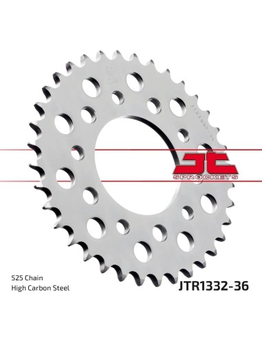 corona moto jt sprockets de acero de 36 dientes jtr1332 36
