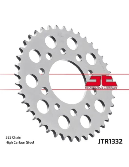 corona moto jt sprockets de acero de 39 dientes 133239jts