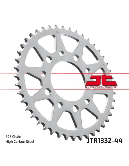 corona moto jt sprockets de acero de 44 dientes jtr1332 44